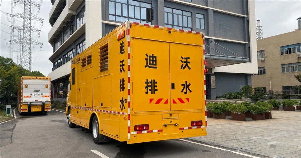 Pompwagen voor overstromingsbeheer