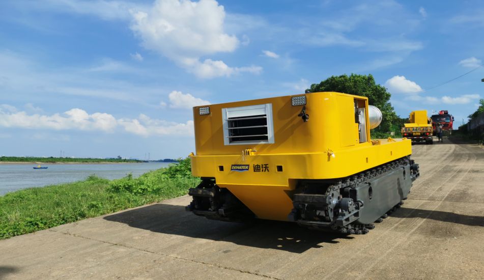 Groot mobiel drainagepompstation