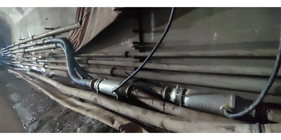 Reddingsapparatuur voor ondergelopen mijnen