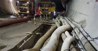 Reservoir gebarsten drainage noodpomp