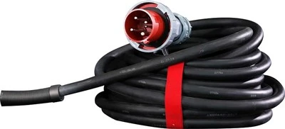 Met rubber omhulde kabel
